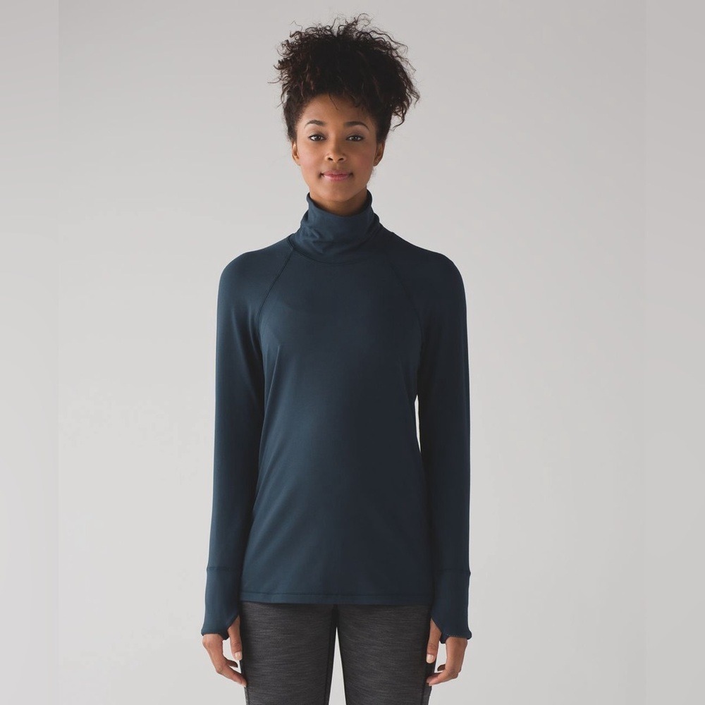 Lululemon Women's Hill and Valley Turtleneck Nocturnal Neal Sz Large?